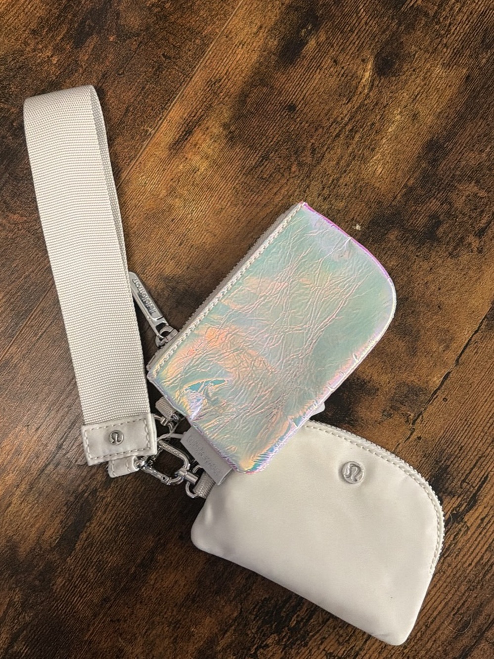 lululemon athletica Iridescent and White Phone Crossbody Set with Strap